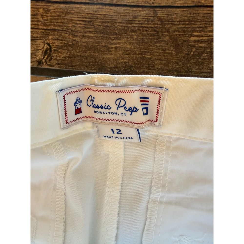 NWT Classic Prep Boys White Chino Shorts - Picture 2 of 4